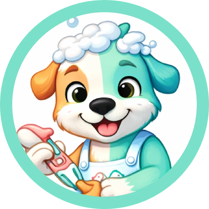 Mascote PetFunny com espuma e tesoura